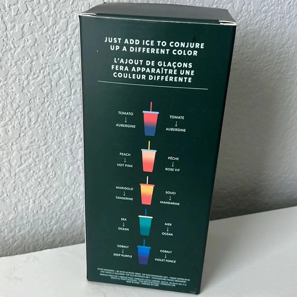 3/$24 Starbucks Reusable Color Changing Cold Cup - Red/Blue - Picture 5 of 6